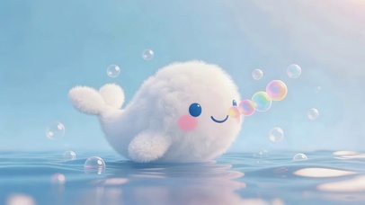 可爱小鲸鱼