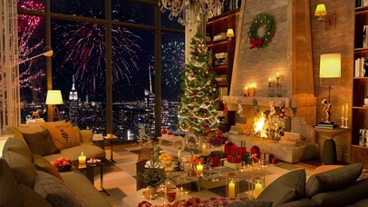 烟花圣诞新年夜