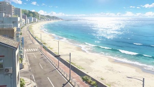 日系小清新治愈的阳光海滨