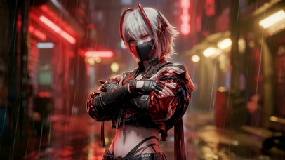 赛博雨巷麦晓雯