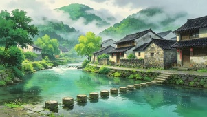 烟雨小镇