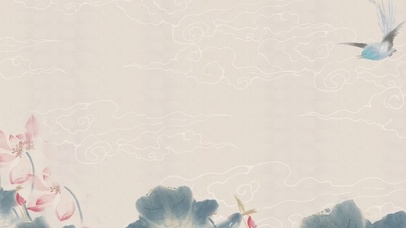 夏日荷花中国风