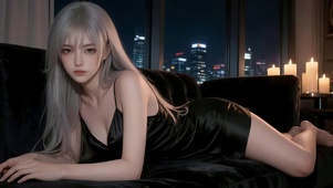 沙发上性感女孩