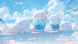 夏日海边假期