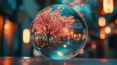 唯美光影城市傍晚水珠