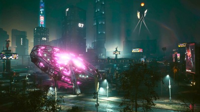 赛博科幻城市夜景