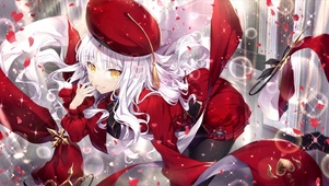 可爱红衣女孩