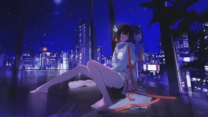 遥望窗外景色