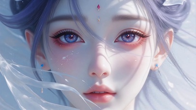 国风古韵少女特写