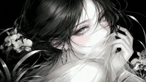 暗黑氛围感清冷美少女
