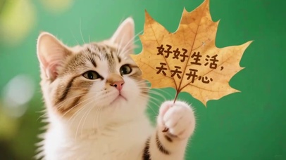 可爱猫咪好好生活天天开心