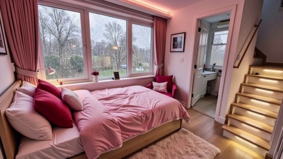 【雨景】小镇卧室