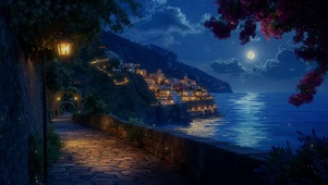 海边繁星夜