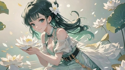 睡莲少女