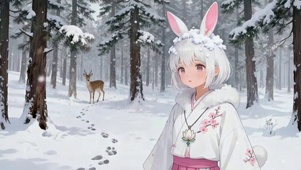 雪林寻鹿