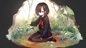 少女与蝴蝶
