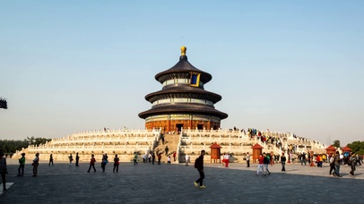 4K 高清 背景寺庙的天堂