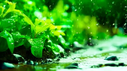 雨滴下落