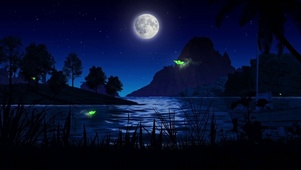 唯美蝴蝶星夜