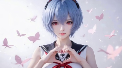 可爱短发少女