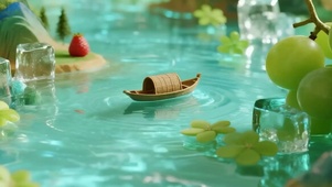 护眼小清新带鱼屏