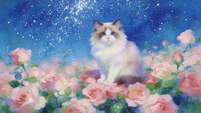 夜景猫咪