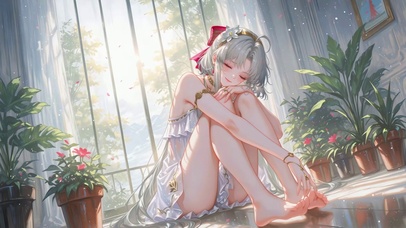 初秋居家少女珂莱塔