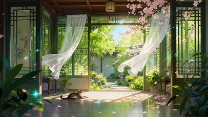 古风唯美庭院
