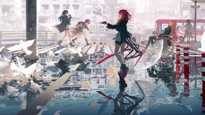 二次元街道少女