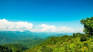 蓝天白云高山延时