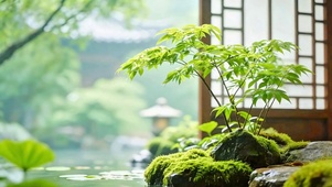 护眼治愈庭院4K