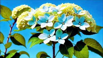 清新护眼绣球花