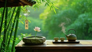一院清风，半盏清茶