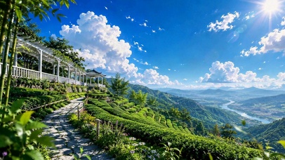 山谷晴空