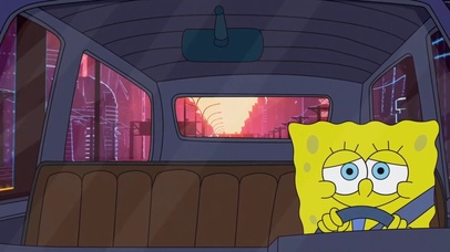 海绵宝宝独自驾车