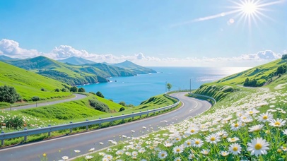 雏菊海岸环山公路
