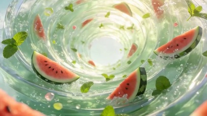 西瓜水带鱼屏