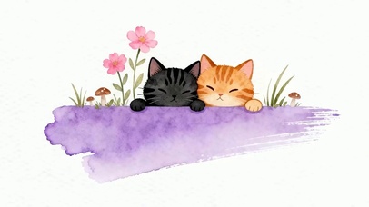 两只可爱猫咪