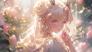 玫瑰园少女