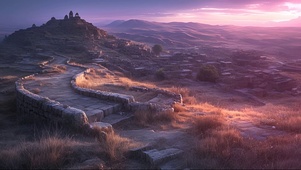 山顶古遗迹