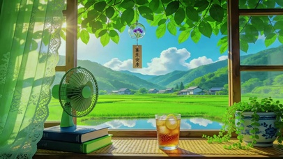 清新治愈之窗