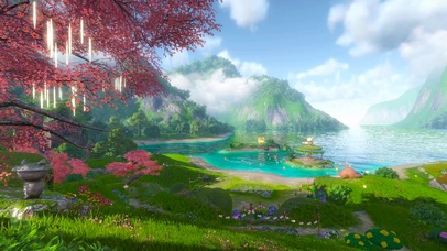 古风山水春暖花开