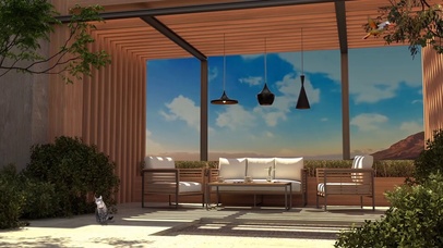 户外放松海滨咖啡厅