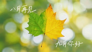 八月再见 九月你好