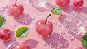 清凉夏日水果樱桃