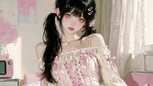 二次元萝莉女孩