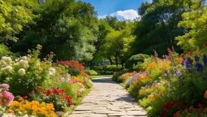 白云花草树木带鱼屏