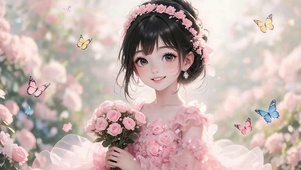 穿礼服女孩