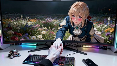 破屏互动二次元美少女