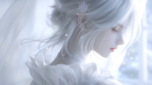 小清新冷白皮女孩